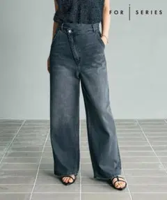 レプシィム【FOR I SERIES】アシメワイドデニムパンツ