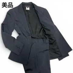 INDIVI 日本製 ストレッチ パンツスーツ S 美シルエット