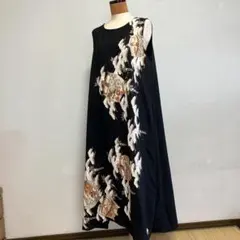 黒留袖 リメイク ボレロ付ワンピースハンドメイド - メルカリ