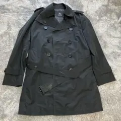 バーバリーブルーレーベル コート 40（L相当） 毛 ダークパープル系 