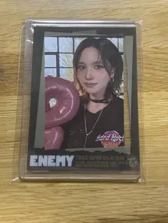 TWICE ミナ ENEMY JYP フォトカード付き硬質カードケース　トレカ
