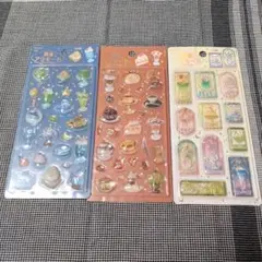 新品未開封/BGM★きゅるるんシール 喫茶アラモード 3種セット