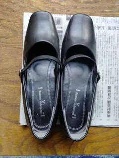 Romeo Valentino パンプス ストラップシューズ ブラック 24.5