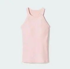 ユニクロ　ホルターネックブラタンクトップ　ピンク