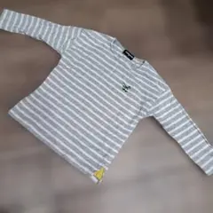 水通しのみの美品　クレードスコープ　恐竜　ロンT ボーダー