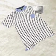 ＜THE SHOP TK MIXPICE＞ボーダー柄ポロシャツのサムネイル