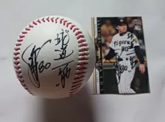 【岡田彰布監督】直筆サイン 直筆サインカード 阪神タイガース #80岡田彰布監督 現役時#16の通販 by