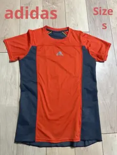 adidas アディダス　Tシャツ　オレンジ　S メンズ