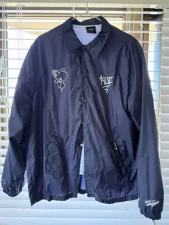 大阪限定販売 HUF コーチジャケット ナイロン ネイビー Mサイズ