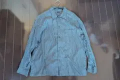 エクストラファインコットンオーバーサイズストライプシャツ