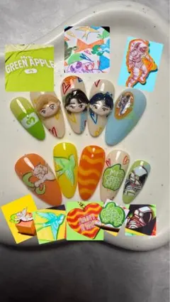 【suzu様専用】 Mrs. GREEN APPLE ネイルチップ
