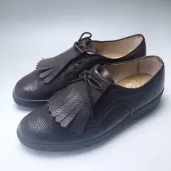SHALLDAN　フリンジキルト付き　ゴルフシューズ　レザー　24.5