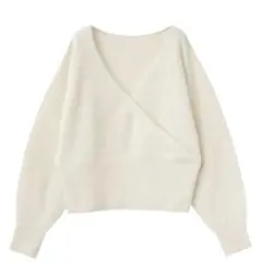 Aimeine✨エメイン　フォックスカシミヤオフショル2wayニット　ホワイト