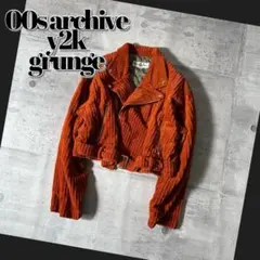 00s archive corduroy riders jacket y2k