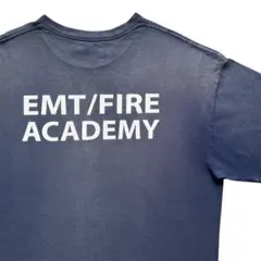 90s FIRE ACADEMY RESCURE NAVY OLD TSHIRTのサムネイル