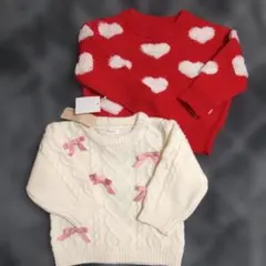 新品未使用含む　ベビー　ニット　セット　80cm 女の子