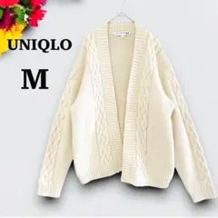 ユニクロ　ニットカーディガン　M ♡ アルパカ　羊毛　柔らかい