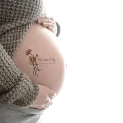 マタニティフォト シール ペイント 手書き セルフフォト 妊婦 マタニティー