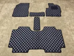 シエンタ 10/15系 7人乗/HV車用 黒波柄 フロアマット 日本産 新品 
