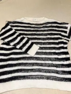 SAINT LAURENT ストライプニットセーターXSのサムネイル