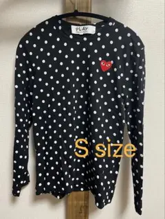 希少PLAY COMME des GARÇONS ドット柄 長袖Tシャツ S