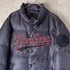 MLB ニューヨーク ヤンキース 刺繍 ダウンジャケット 紺色のサムネイル