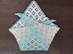 ハンドメイド かぎ針編み 三角ショール ストール