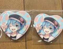 すとぷり ころん ハート型缶バッジ 2個