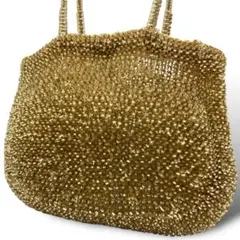 良品 アンテプリマ ワイヤーバッグ ショルダーバッグ 肩掛け PVC ゴールド