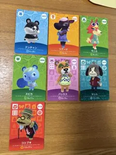 どうぶつの森　amiiboカード　7枚