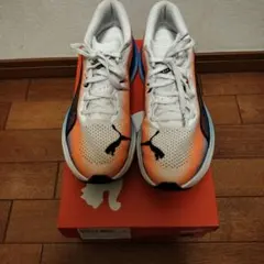 PUMA ディヴィエイト ニトロ3 EKIDEN オレンジ/ブルー25センチ - メルカリ