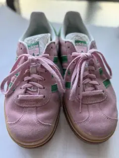 adidas スニーカー ピンク グリーン 23.5cm