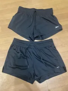 Reebok リーボック ショートパンツ ブラック2点セット Mサイズ
