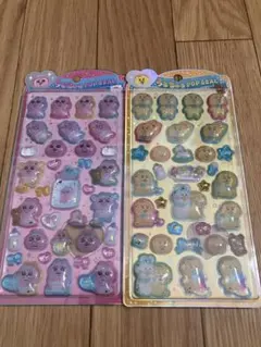 正規品　うるちゅるPOPシール　おぱんちゅうさぎ　んぽちゃむ　2枚セット