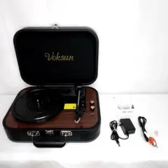 【美品】VOKSUN レコードプレーヤー S300 予備針付 Bluetooth