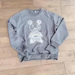 スウェット Lサイズ グレー メンズ レディース 長袖 トレーナー ゆったり