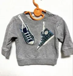 ファミリア　トレーナー　刺繍　デザイン　グレー　70 80 レア　スニーカー