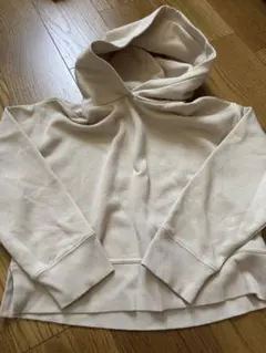 ZARA ベージュ フード付きパーカー Sのサムネイル