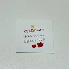 KO1KEYZ 照井康祐 プラチャ ステッカー