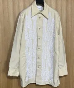最終セール！JIL SANDER バンドカラーシャツ ホワイト 長袖 - メルカリ
