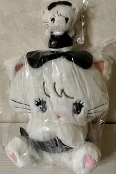 mikko ムース　BLACK RIBBON BIGぬいぐるみ　マスコット