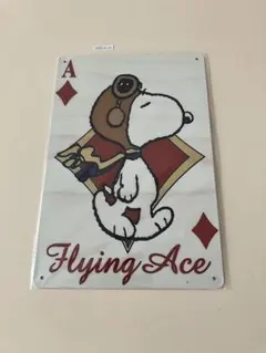 スヌーピー フライングエース ブリキ看板 インテリア レトロ
