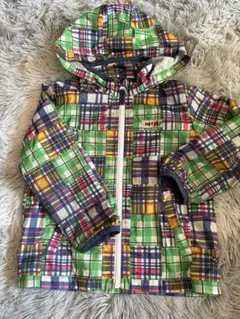 ホットビスケッツ　チェック柄 フード付き上着