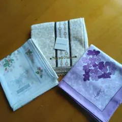 【新品未使用】ハンカチ 3枚 Wedgwood PINKY&DIANNE YSL