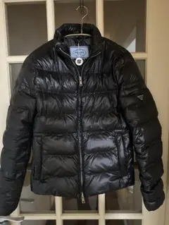 PRADA ブラック ダウンジャケット42 正規品　メルカリ安心査定済