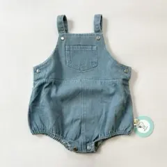 【新品・タグ付き】デニムオーバーオール ロンパース 90cm韓国風 ベビー服
