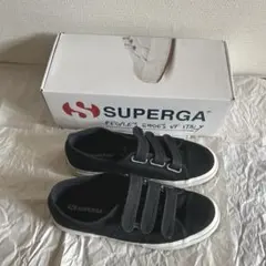 【着用数回・美品】SUPERGA スペルガ 2750 コットンストラップ 黒のサムネイル
