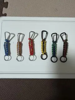 パラコード　カラビナつきキーホルダー