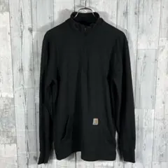 CARHARTT ブラック ハーフジップ スウェット