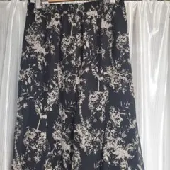 花柄マーメイドスカート 【ブランド不明】
